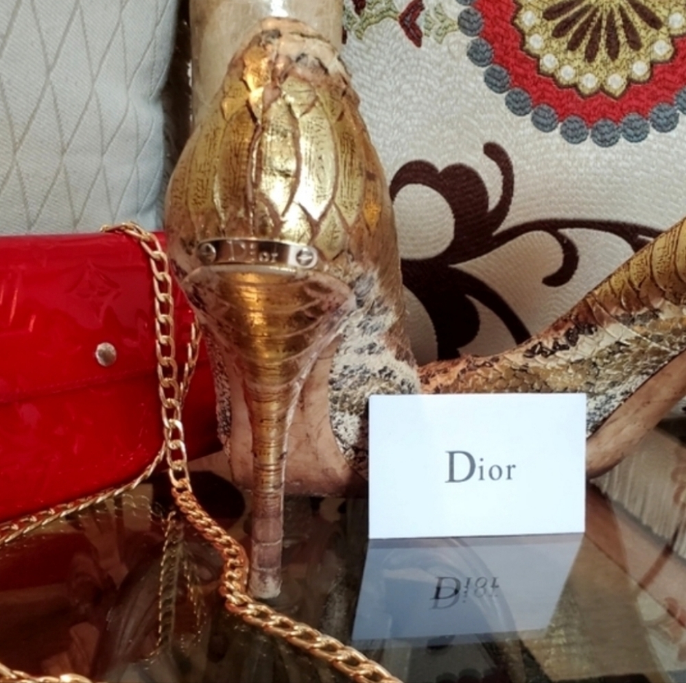 Dior Snakeskin Stilettos - Picture 8 of 17